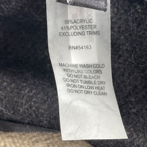 Marc New York Shawl One Size Tan Gray Plaid Fringe Soft Tassel Tie Front Wrap - Picture 13 of 15